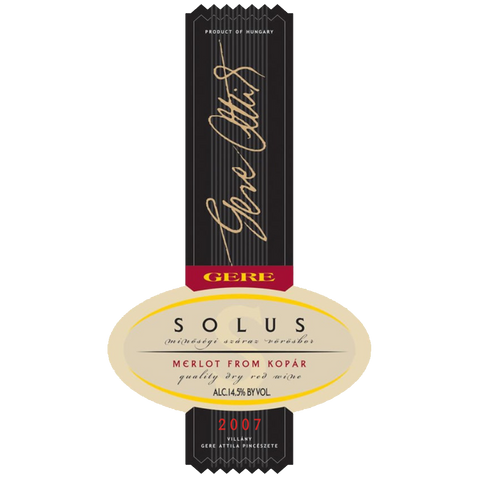 Solus 2007-Red-Gere-The Wine Key